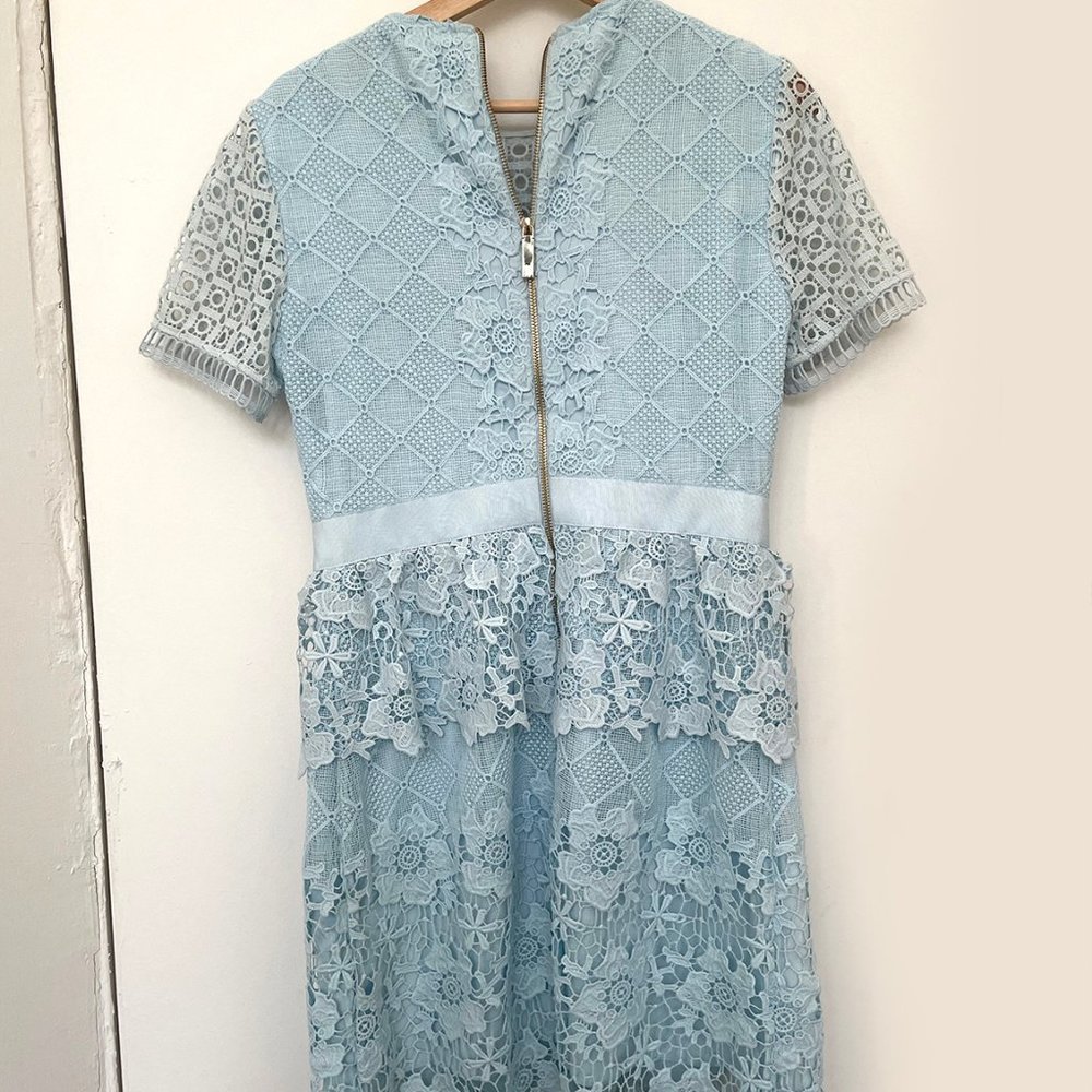 Ted Baker Light Blue Lace Dress - Picture 2 of 10